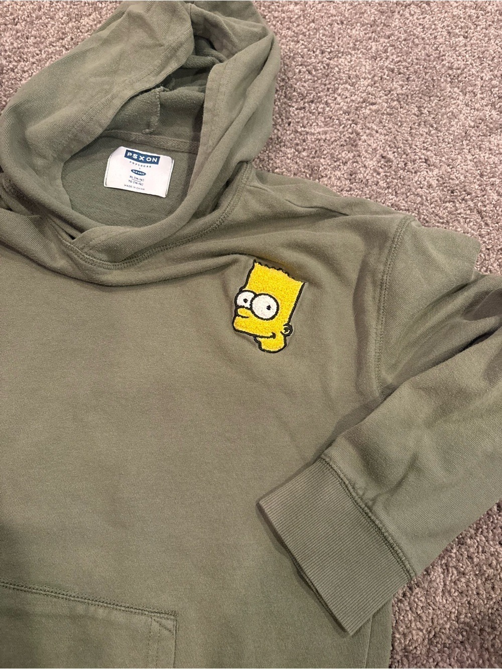 Popsugar x Old Navy collaboration Bart Simpson youth hoodie